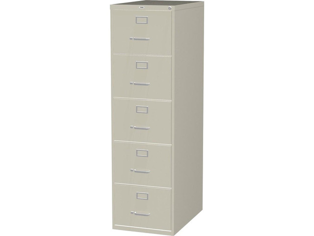 Lorell Commercial Grade Vertical File Cabinet - 18' x 26.5' x 61' - 5 x Drawer(s) for File - Legal - Vertical - Ball-bea