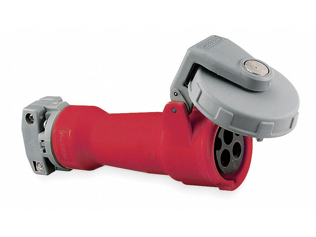 HUBBELL WIRING DEVICE-KELLEMS HBL430C7W Watertight Pin & Sleeve Connector, 30