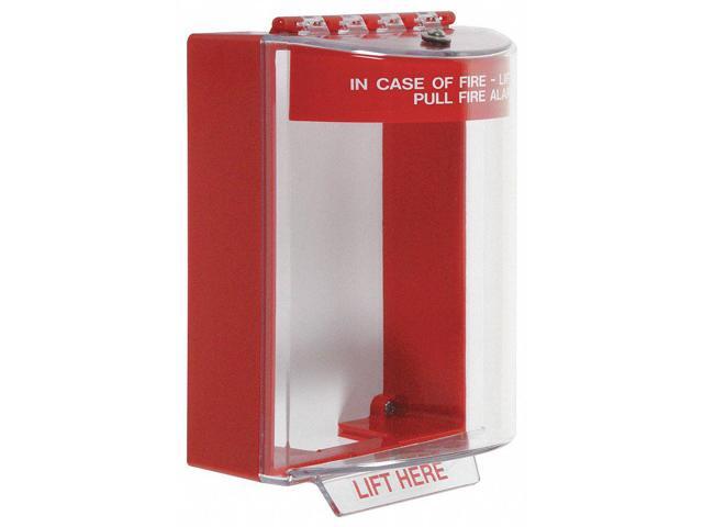 SAFETY TECHNOLOGY INTERNATIONAL STI-13210FR Pull Station Guard, Polycarbonate,