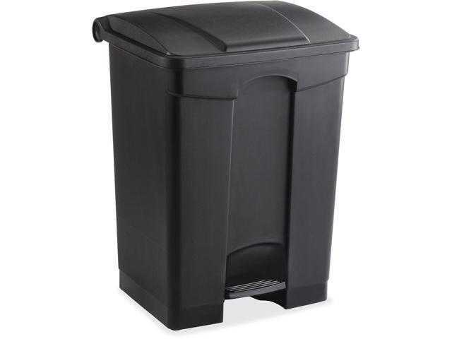 Safco - 9922BL - Large Capacity Plastic Step-On Receptacle, 17gal, Black