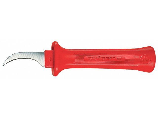 Photos - Other Power Tools KNIPEX 98-53-13 Insulated Dismantling Knife - Narrow, Fixed Hook Blade 98 