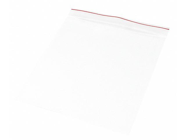 MINIGRIP MGRL2P0606 Reclosable Bag, Zip Seal, 6 in L, 6 in W, 2 mil Thick, Low