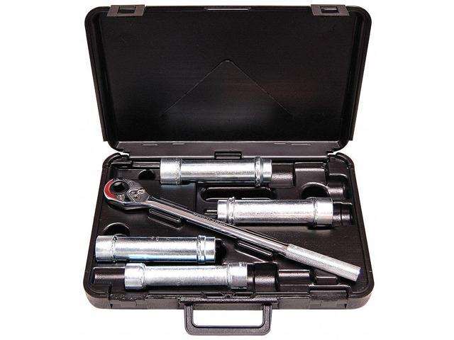 WHEELER-REX 961 1/2' Drive Deep Socket SAE 5 Pieces 15/16 in to 1 1/4 in, Zinc