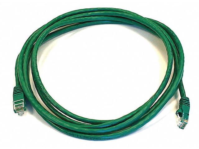 Monoprice Cat6 Ethernet Patch Cable - 10 Feet - Green Network Internet Cord - RJ45, Stranded, 550Mhz, UTP, Pure Bare Copper Wire, 24AWG