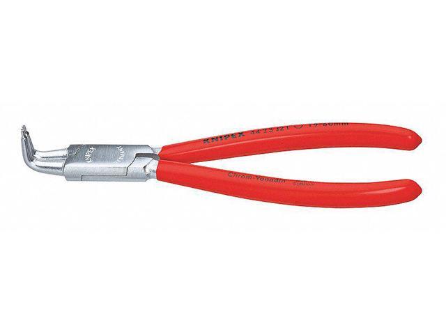Knipex 44-23-J11 90 Degree Angled Tip Internal Circlip Pliers 12-25 mm dia - Chrome w/ Plastic Grip