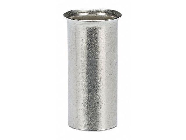 PANDUIT F85-18-C Ferrule, 4 AWG, Non-Insul, 23/32in., PK100
