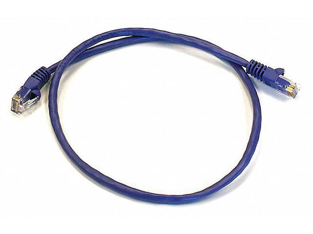 Monoprice Cat6 Ethernet Patch Cable - Network Internet Cord - RJ45, Stranded, 550Mhz, UTP, Pure Bare Copper Wire, 24AWG, 2ft, Purple