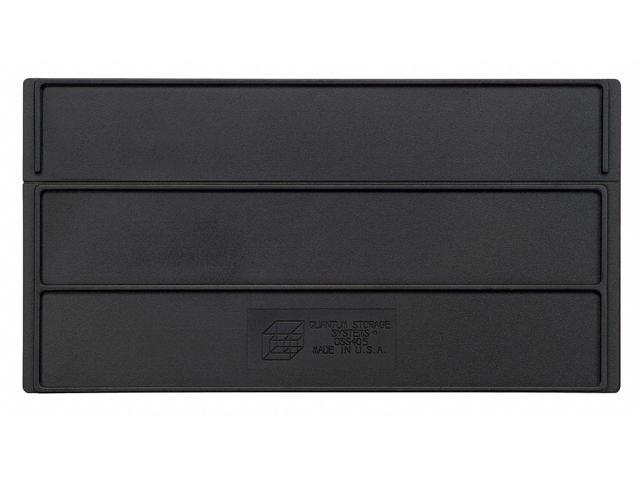 QUANTUM STORAGE SYSTEMS DSS405 Plastic Divider, Black, 10 in L, 5 1/4 in H, 6 PK