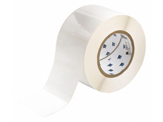BRADY THT-19-423-1 3' x 2' White Label, Polyester