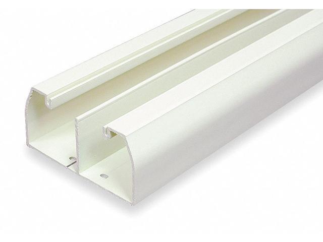 LEGRAND 40N2B08WH Cover Plate Raceway, 40N2 Series, 2 Channel, 4 in W, 2 in H,
