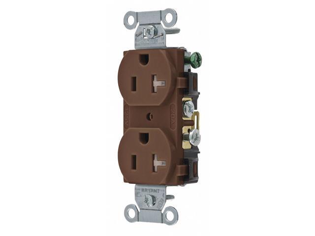 BRYANT CBRS20TR 20A Duplex Receptacle 125VAC 5-20R BN
