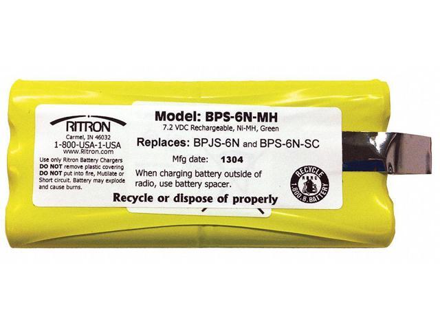 RITRON BPS-6N-MH SKU#:4VM33,MFR#:BPS-6N-MH,1200mAh