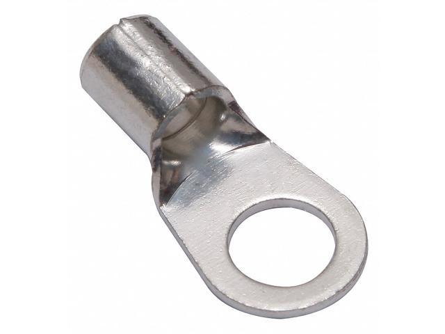 BURNDY YAD6CM8E516 One-Hole Compression Lug, 6 AWG Max, 5/16 in Stud, Long