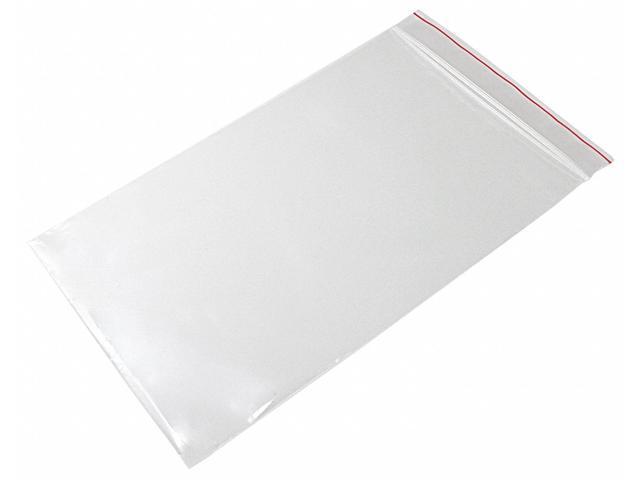 MINIGRIP MGRL4P0609 Reclosable Bag, Zip Seal, 9 in L, 6 in W, 4 mil Thick, Low