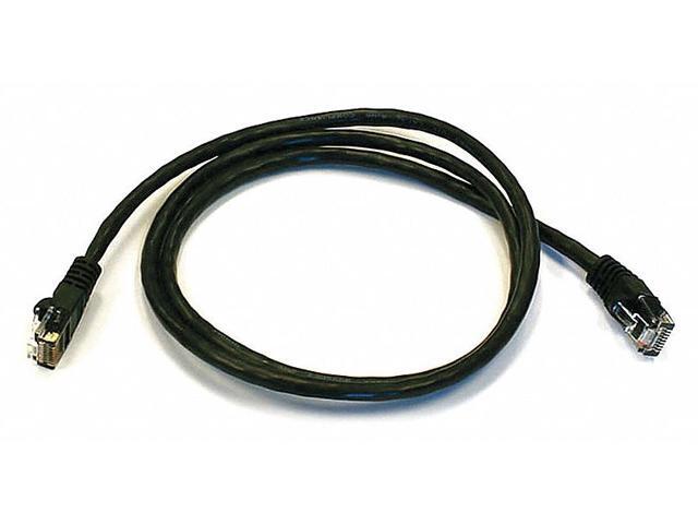 Monoprice Cat6 Ethernet Patch Cable - Network Internet Cord - RJ45, Stranded, 550Mhz, UTP, Pure Bare Copper Wire, 24AWG, 3ft, Black