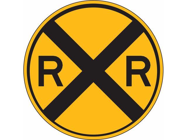 LYLE W10-1-12HA Traffic Sign,12 x 12In,BK/YEL,RXR