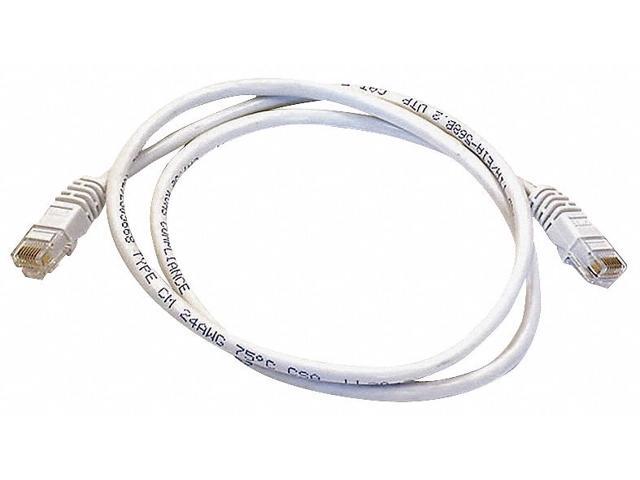 Monoprice Cat6 Ethernet Patch Cable - 3 Feet - White Network Internet Cord - RJ45, Stranded, 550Mhz, UTP, Pure Bare Copper Wire, 24AWG