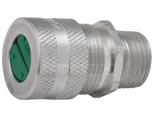 RACO 4801-3 Cord Connector,Silver,7/8' L,Aluminum