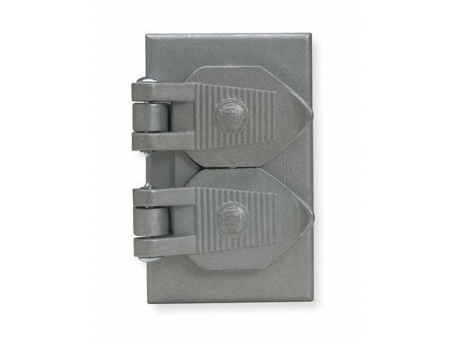 HUBBELL WIRING DEVICE-KELLEMS HBL5205WO 1 -Gang Horizontal Weatherproof Cover,