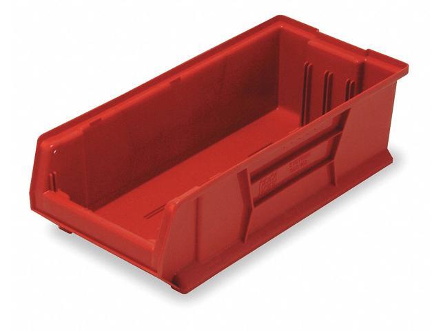 QUANTUM STORAGE SYSTEMS QUS952RD Storage Bin, Polypropylene/Polyethylene, Red,