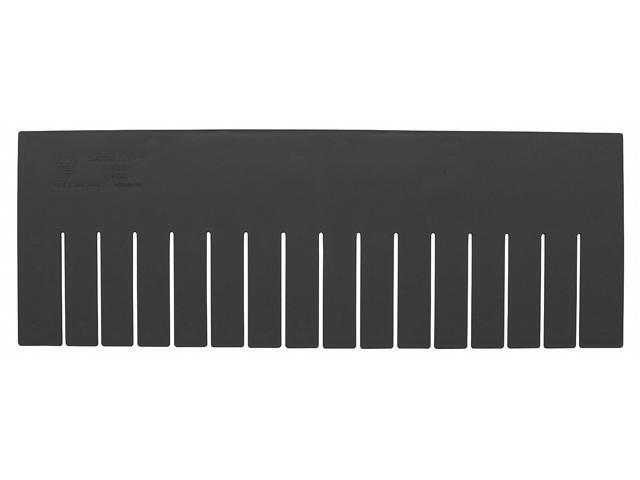 QUANTUM STORAGE SYSTEMS DL93080CO Plastic Divider, Black, 22 1/2 in L, 7 1/2 in