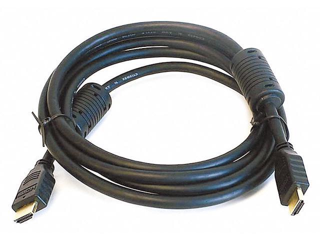 Monoprice High Speed HDMI Cable - 8 Feet - Black, With Ferrite Core (Gold Plated), 1080i @ 60Hz, 10.2Gbps, 28AWG - Select Series