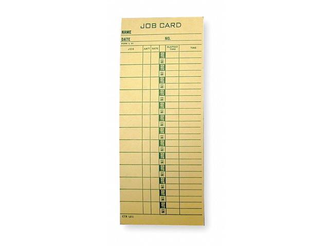 Amano Job Cost Time Card,PK1000 CTR-L61