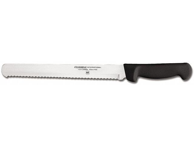 DEXTER RUSSELL 31605B Bread Slicer,12 In,Scalloped,Black