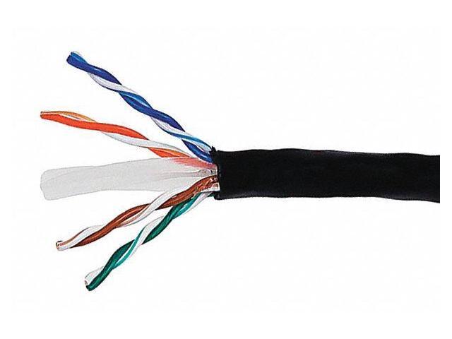Monoprice Cat6 Ethernet Bulk Cable - Network Internet Cord - Solid, 550Mhz, STP, CMR, Pure Bare Copper Wire, 23AWG, No Logo, 1000ft, Blue