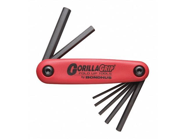 Bondhus Set 7 Hex Gorillagrip Fold-Up Tools 12587