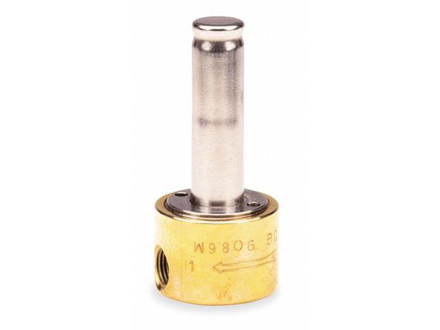 DAYTON 016657 Brass Solenoid Valve Less Coil, Normally Closed, 1/4 in Pipe Size