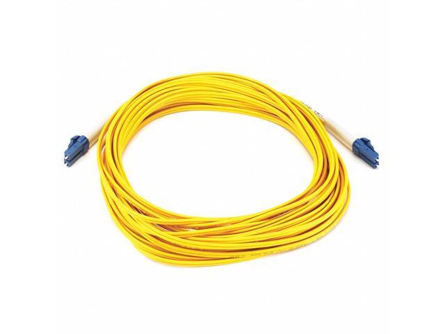 Monoprice Fiber Optic Cable - 10 Meter - Yellow LC to LC, 9/125 Type, Single Mode, Duplex