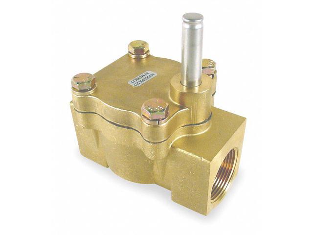 DAYTON 008046 Brass Solenoid Valve Less Coil, Normally Closed, 3/4 in Pipe Size