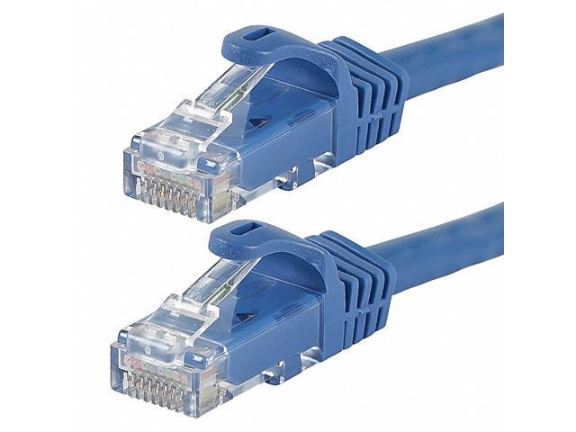 Monoprice Cat6 Ethernet Patch Cable - 7 Feet - Blue Network Internet Cord - RJ45, Stranded, 550Mhz, UTP, Pure Bare Copper Wire, 24AWG - Flexboot...