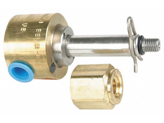 DAYTON 007735 Brass Solenoid Valve Less Coil, Universal, 1/4 in Pipe Size