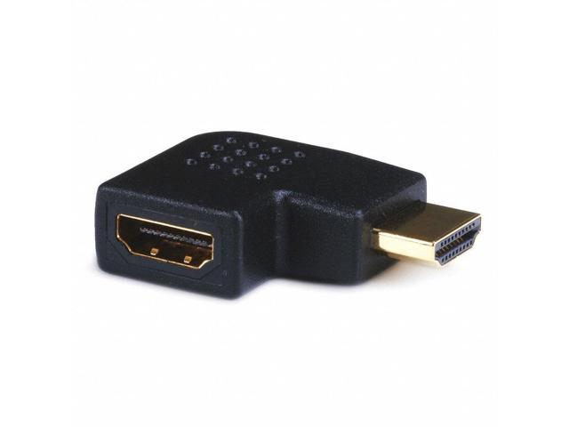 Monoprice HDMI Right Angle Port Saver Adapter (Male to Female) 270 Degree, Vertical Flat Right