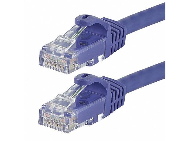 Monoprice Cat6 Ethernet Patch Cable - 1 Feet - Purple Network Internet Cord - RJ45, Stranded, 550Mhz, UTP, Pure Bare Copper Wire, 24AWG -...