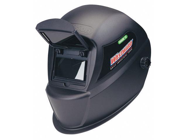 WESTWARD 4UZZ3 Passive Welding Helmet, 10, Black