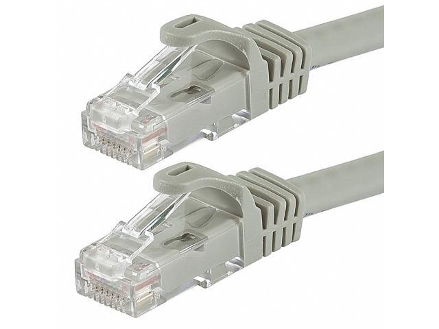 Monoprice Cat6 Ethernet Patch Cable - 100 Feet - Gray Network Internet Cord - RJ45, Stranded, 550Mhz, UTP, Pure Bare Copper Wire, 24AWG -...