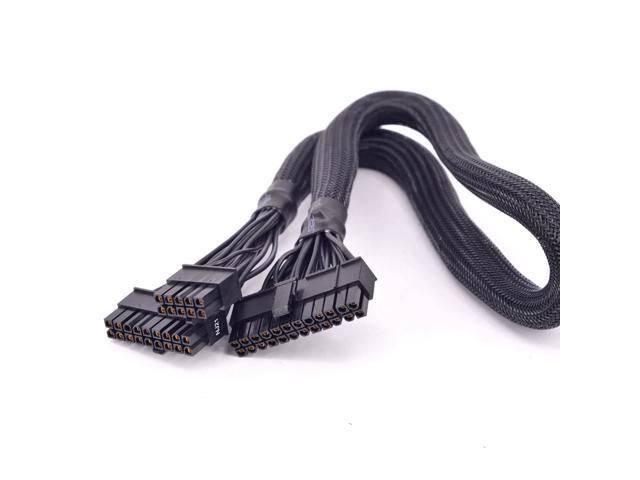 24Pin ATX Power Supply Cable 18+10Pin to 20+4 Pin Sleeved for Seasonic M12II EVO 850 750 620 520 W PSU Modular