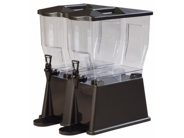 CARLISLE FOODSERVICE 1085103 Beverage Dispenser,Double,6 Gal,Black