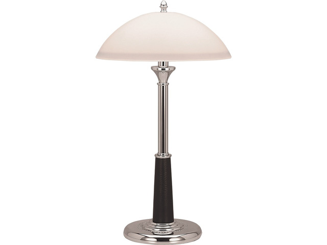 Lorell Desk Lamp Glass Shade 10-Watt CFL 7-3/4'Wx7-3/4'Lx24'H CE 99956