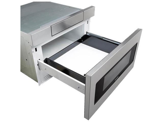 Sharp - 1.2 Cu. Ft. Built-in Microwave Drawer with Sensor Cooking - Stainless Steel - image 4