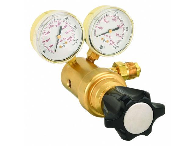 HARRIS KH1118 Specialty Gas Regulator, Industrial Air, Two Stage, 0.965'-14