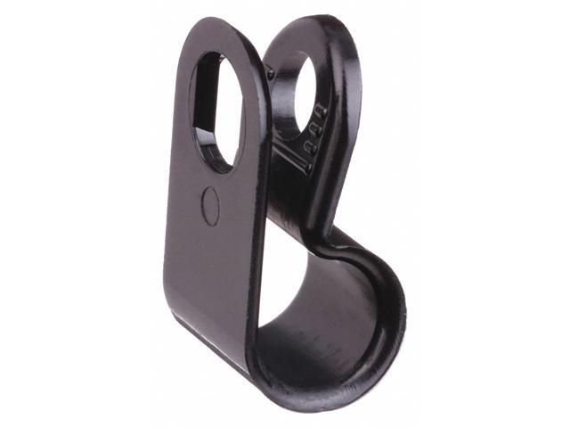 DOLPHIN COMPONENTS DC-3/8NB Cable Clamp, Nylon 6/6, 3/8 in Bundle Dia., Black,
