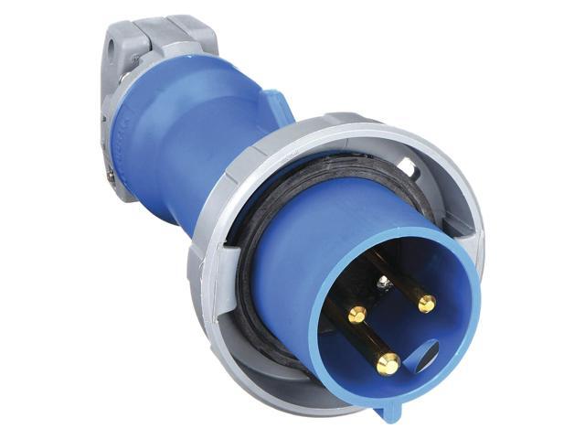 Hubbell Wiring Device-Kellems IEC Pin and Sleeve Plug,2P,3W,30A,250V HBL330P6W