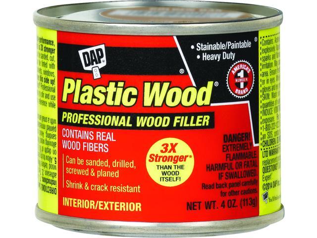 DAP 21412 Solvent Wood Filler, Can, White, Plastic Wood
