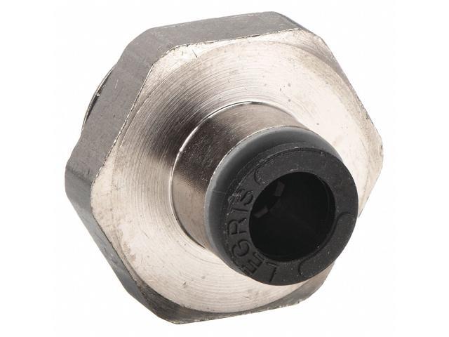 LEGRIS 3101 12 17 Push-Fit Adapter Fitting, 12mm Tube Size, Brass, Silver, 10 PK