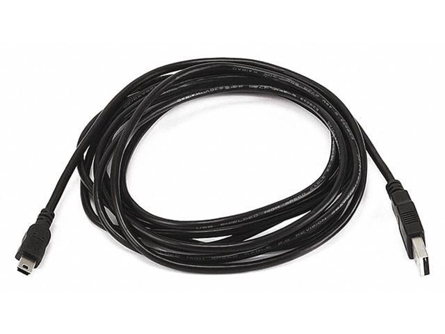 Monoprice 10ft USB A to mini-B 5pin 28/28AWG Cable, Black