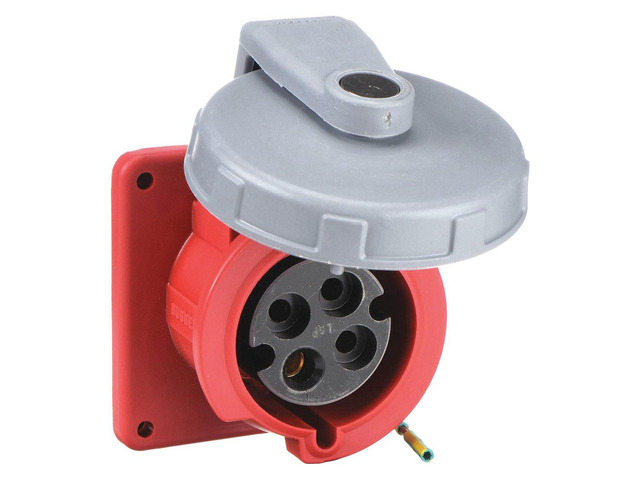 HUBBELL HBL430R7W IEC Pin and Sleeve Receptacle,30A,480V